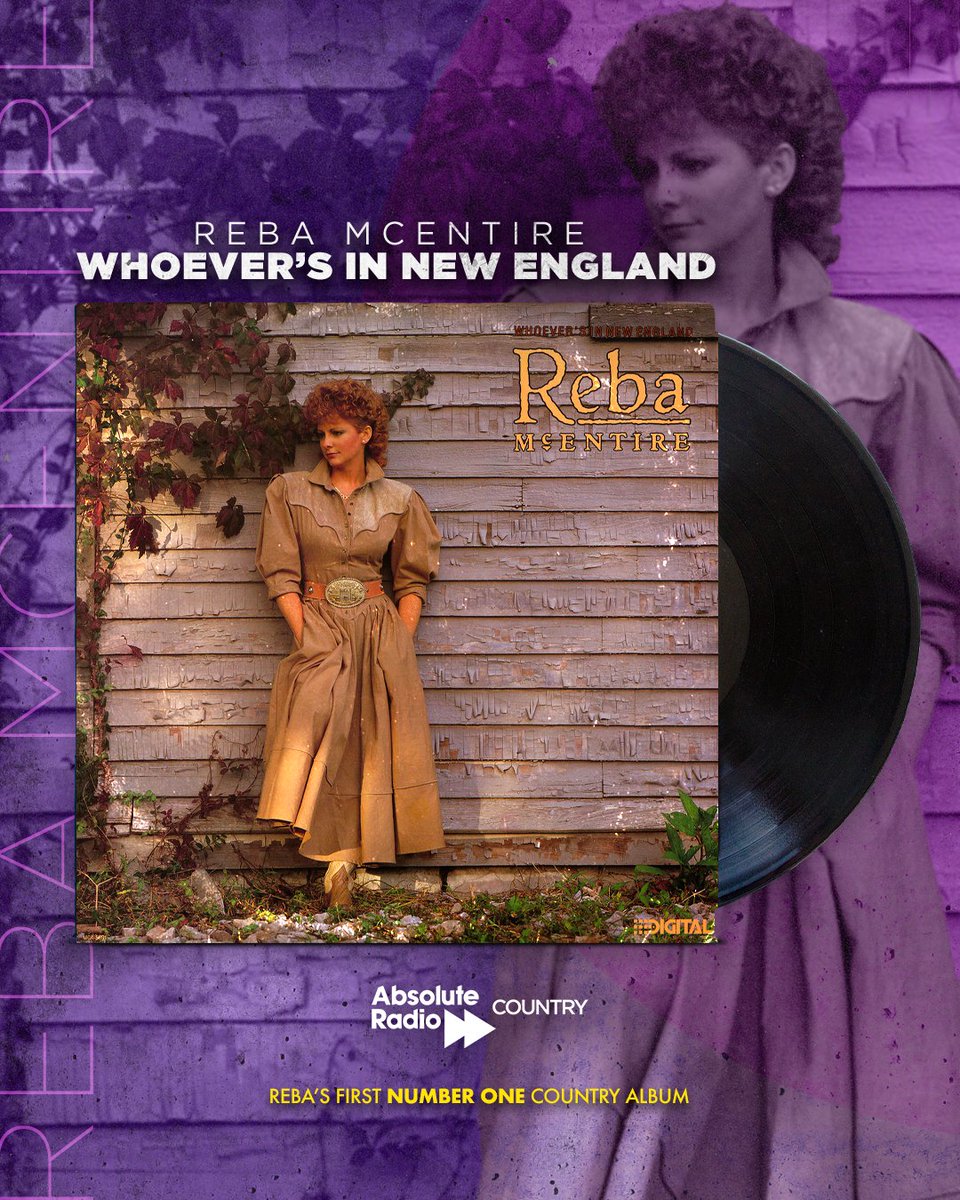 ARCountry's tweet image. 37 years ago today, @Reba released her 10th studio album; 'Whoever's In New England'. It went on to become Reba's first No. 1 album on the Country charts. 👌