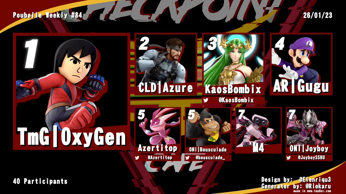 SSBClermontFd's tweet photo. Les résultats des 3 dernières weeklies :
@OxyGen_SSB et @HayrotSSB confirment leur position au top de Clermont. @overwarklacombe remporte sa première weekly ! 🤖 https://t.co/PPStTRfEvJ
