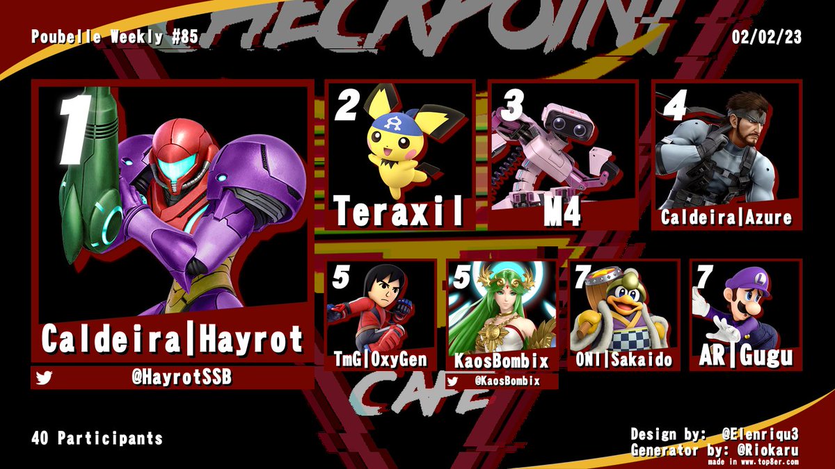 SSBClermontFd's tweet photo. Les résultats des 3 dernières weeklies :
@OxyGen_SSB et @HayrotSSB confirment leur position au top de Clermont. @overwarklacombe remporte sa première weekly ! 🤖 https://t.co/PPStTRfEvJ