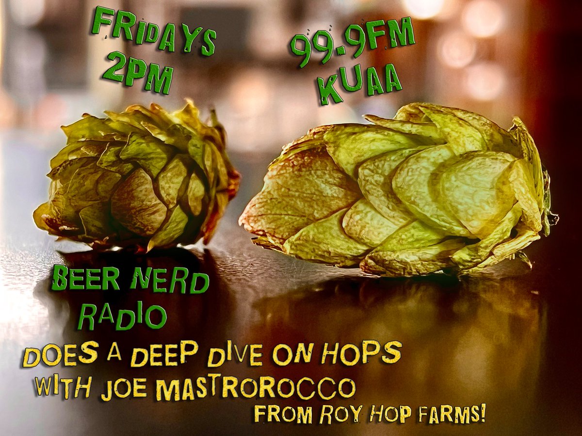 Another week of mostly hop forward beer for this week's #NewBeerFriday. It's basically a pale ale week.

Speaking of Hops, #BeerNerdRadio will get into the hop world when Joe Mastrorocco of Roy Hop Farms Joins Mikey and Steph today at 2pm on 99.9fm <a href="/KUAAradio/">KUAA 99.9fm</a>.