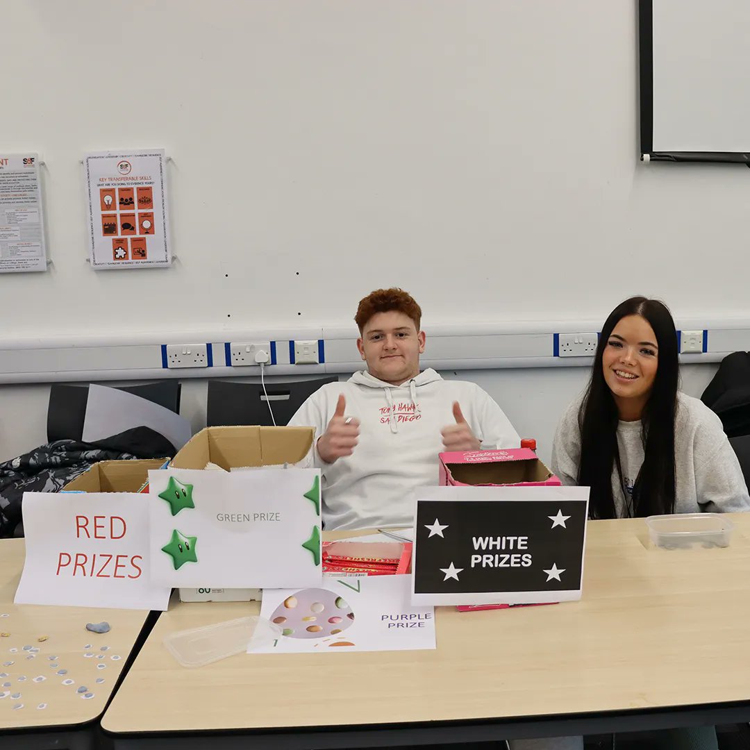 S6F's tweet image. Congratulations to our level 2 students who organised and ran their own competitions this lunchtime to raise money for charity 🎉 
#teamwork #workskills #charityevent #eventplanning
