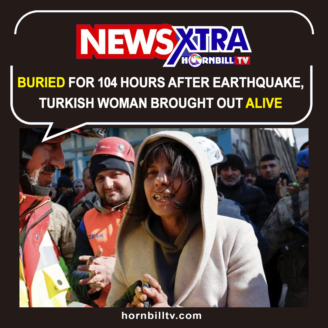 hornbilltv's tweet image. German emergency workers carefully lifted 40 year Zeynep Kahraman on a stretcher past shattered blocks of concrete and twisted metal in the town of Kirikhan into an ambulance, 104 hrs after she was buried by the huge earthquake that wrought death and destruction.

#TurkeyDisaster