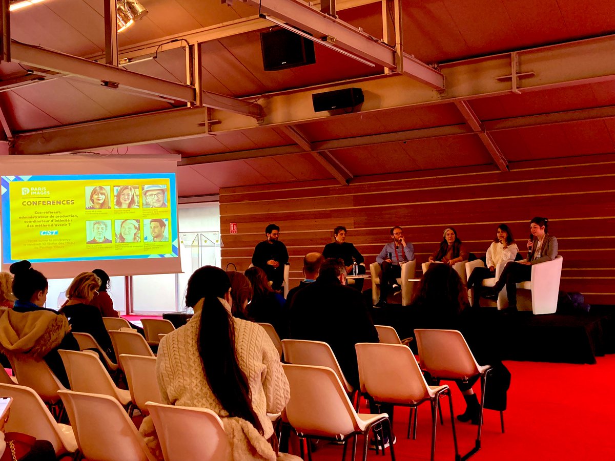 Au #productionforum, Ségolène Dupont, déléguée générale de la CPNEF de l’audiovisuel, intervient au sein de la table ronde consacrée aux métiers d’avenir dans l’audiovisuel.