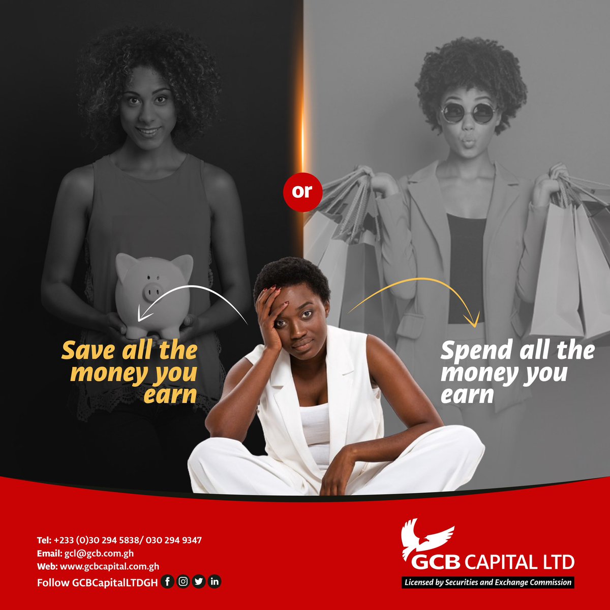gcbcapitalltdgh's tweet photo. If you had just one choice, what would it be?
#wouldyourather #thisorthat #moneyquestions #decisions #investment #moneymatters #financialfreedom #fridayfun #growwithGCL https://t.co/hYt9b74RjG