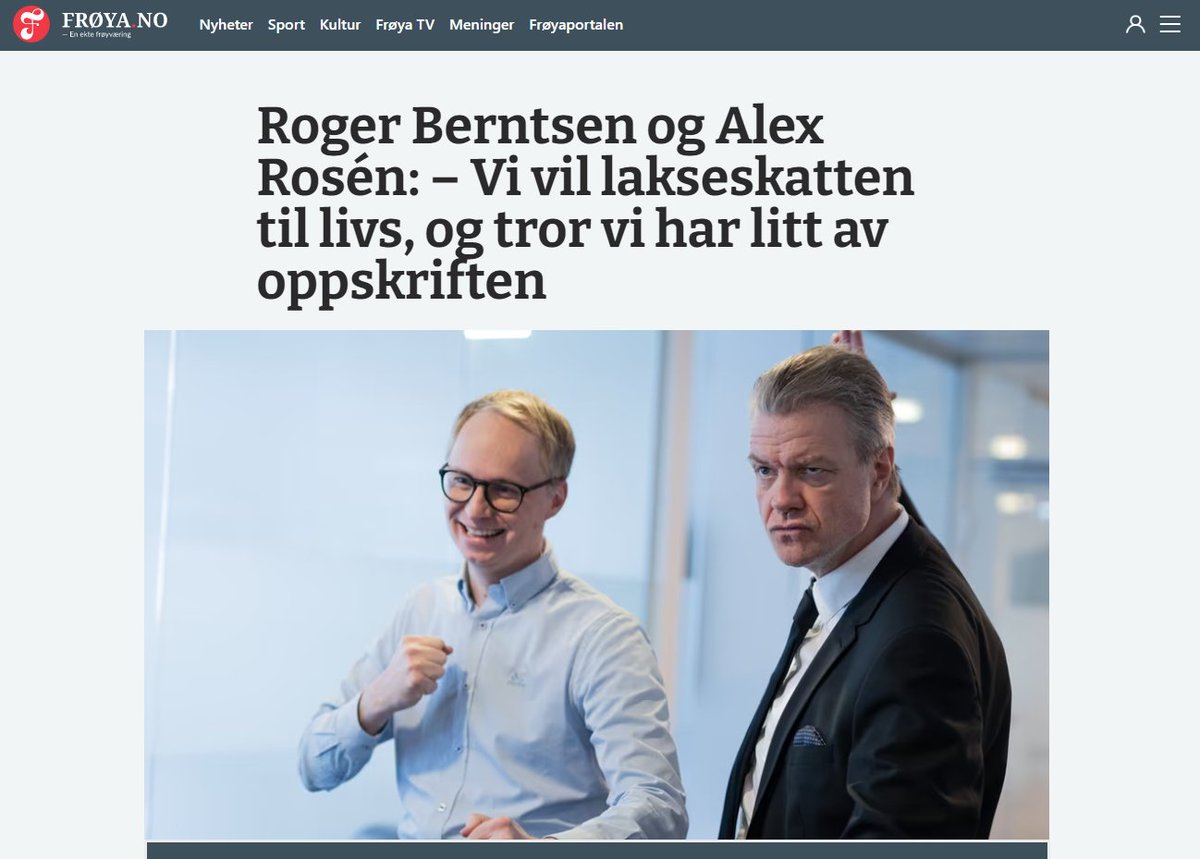 iamBuffettJr's tweet photo. Da er undertegnende og @rosenalex klar show på Frøya kulturhus den 18. mars - Herlig overskrift i lokalavisa på #Frøya i dag! #aksjeskolen #havbruk #salmar #måsøval #bewi #frøy #frøyakulturhus  https://t.co/T3G50lwa0v https://t.co/lUkNRJAJYM