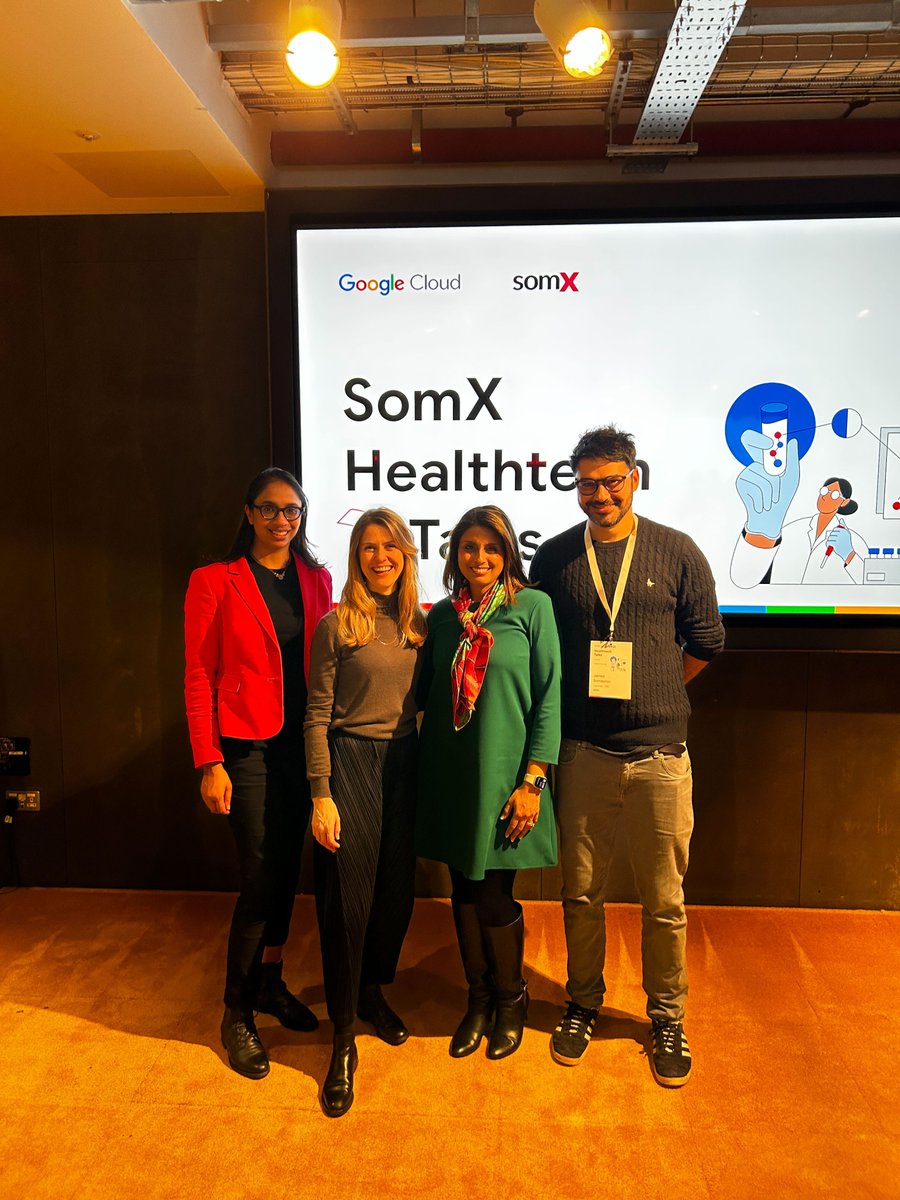 somXhealthtech's tweet photo. 🎉 We've loved seeing your photos &amp; reflections from last week's #HealthtechTalks, sponsored by @googlecloud!

Thanks to our panellists for an amazing, candid discussion on all things #womenshealth – we don't think many stones were left unturned... https://t.co/TqgWrYHfSR