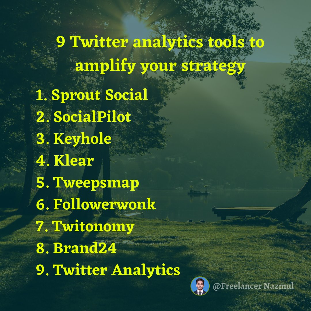 9 Twitter analytics tools to amplify your strategy
1. Sprout Social
2. SocialPilot
3. Keyhole
4. Klear
5. Tweepsmap
6. Followerwonk
7. Twitonomy
8. Brand24
9. Twitter Analytics
