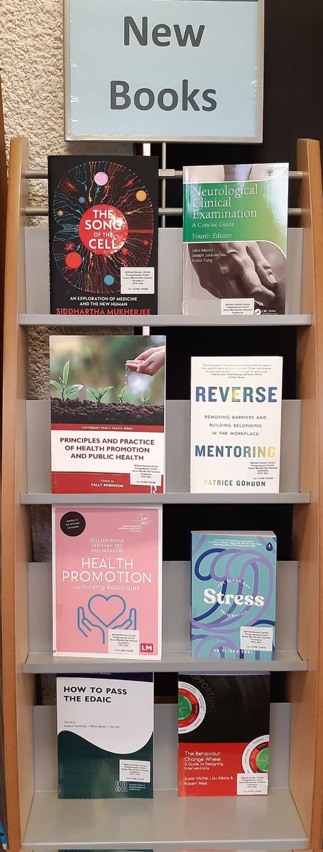 Great selection of new books added to stock this week!
Please pop by the library and take a look!
#BHTLibrary #healthpromotion #mentoring #examquestions #wellbeing