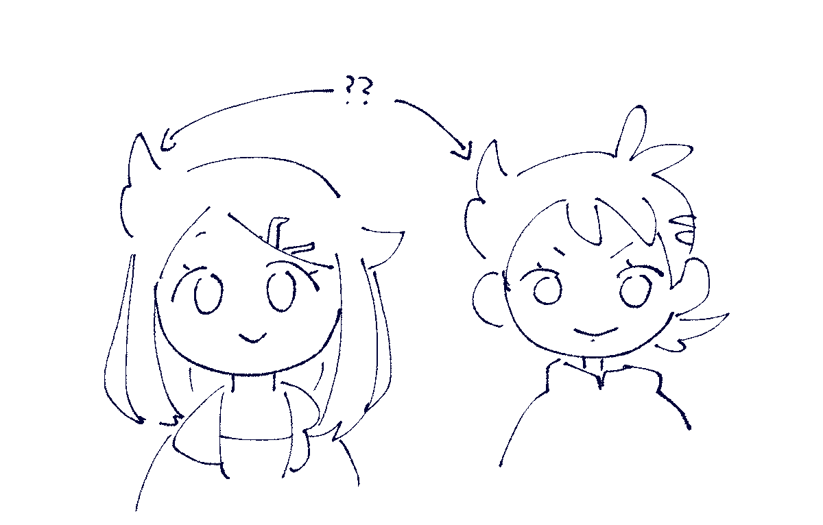 ricos hair... its an adorable homage haha 