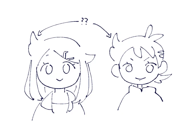 ricos hair... its an adorable homage haha 
