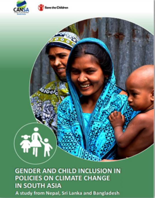 CANSouthAsia's tweet photo. #New Report : Gender and Child Inclusion in Policies on Climate Change in South Asia. A study from Nepal, Sri Lanka and Bangladesh
https://t.co/7apyjjFebm
#situationanalysis #gendertransformative #gender #climatechangepolicies #southasia #genderneutral
@stc_india https://t.co/OAADjpbt4I