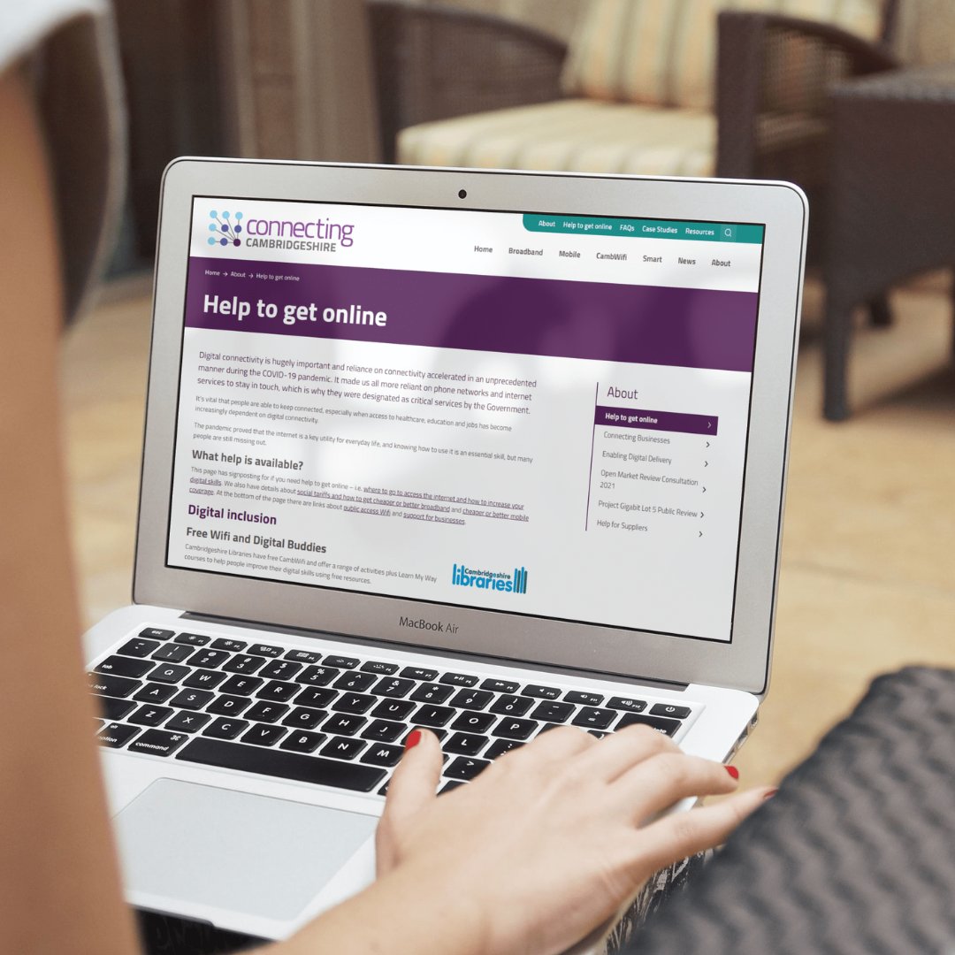 ConnectingCambs's tweet image. Know someone who&apos;s struggling to get online or needs to improve their digital skills? Visit the #HelpToGetOnline page on our website for links to support and resources: orlo.uk/HelpToGetOnlin…

#digitalinclusion #digitalhelp @cambslib @CambsSkills @CambridgeOnline @CambsDigi