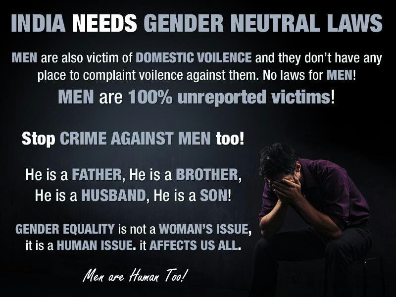 498apwdvafakecases On Twitter India Needs Gender Neutral Laws 