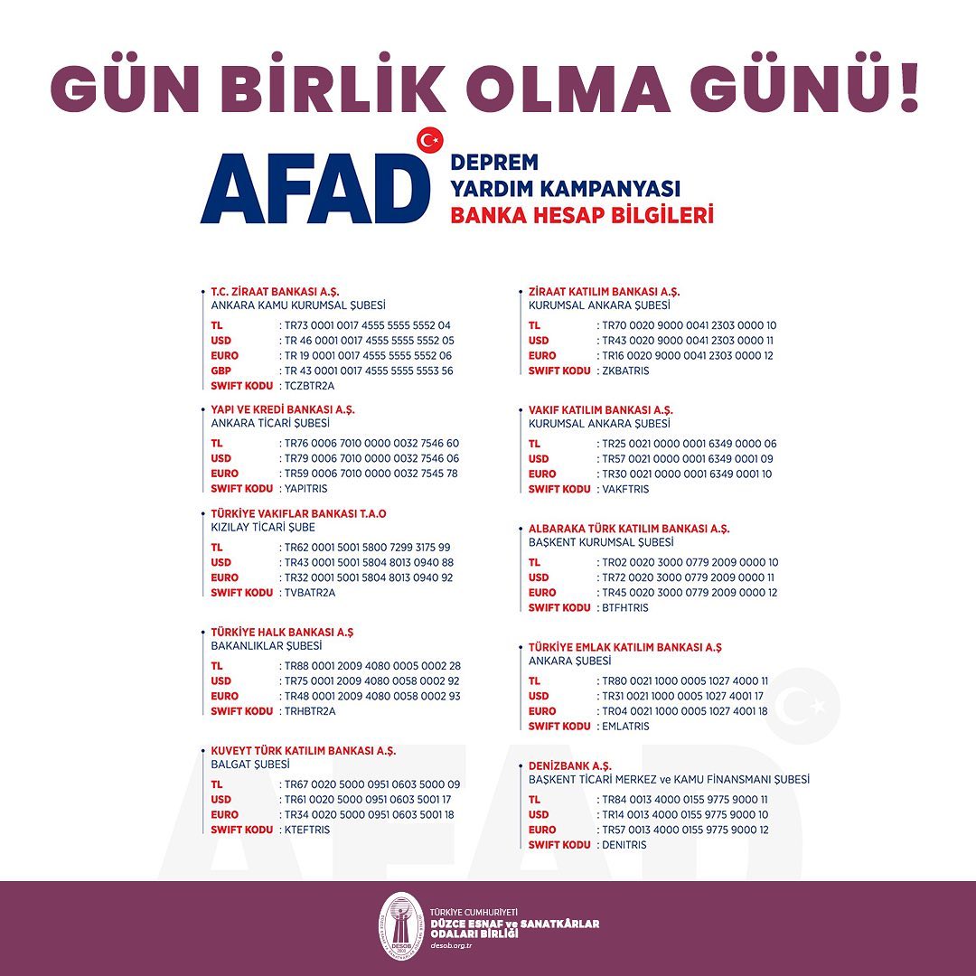 Düzce Esnaf ve Sanatkarlar Odaları Birliği tweet media