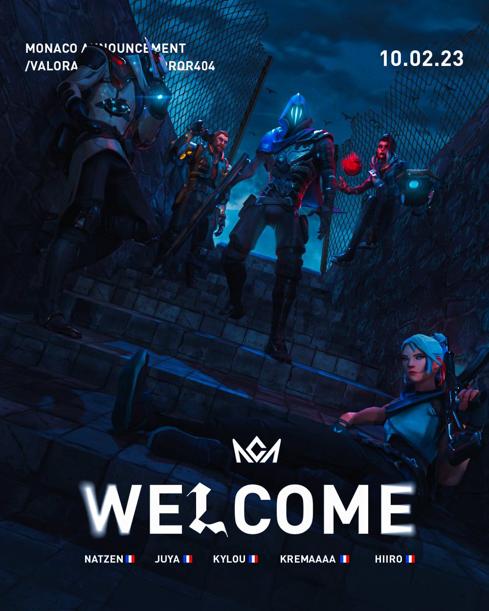 Here they come ! 

Welcome to Monaco 🇲🇨

<a href="/NatZen154/">NatZen</a> 
@KyLoU_Valo 
<a href="/H_liro/">LEO Hiiro</a> 
@JUYA_jpn2 
<a href="/KremaaaFPS/">Kremaaa | Matias L.</a> 

(C) @Salva_COACH 

#DagheMonaco