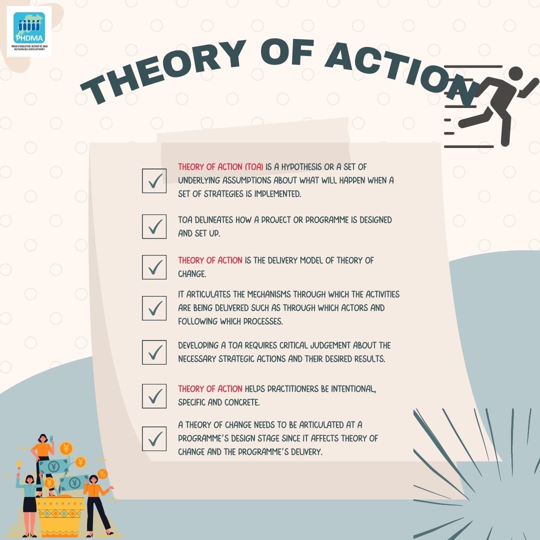 Theory of Action (ToA) is a hypothesis or a set of underlying assumptions about what will happen when a set of strategies is implemented. #TheoryofAction #TheoryofChange