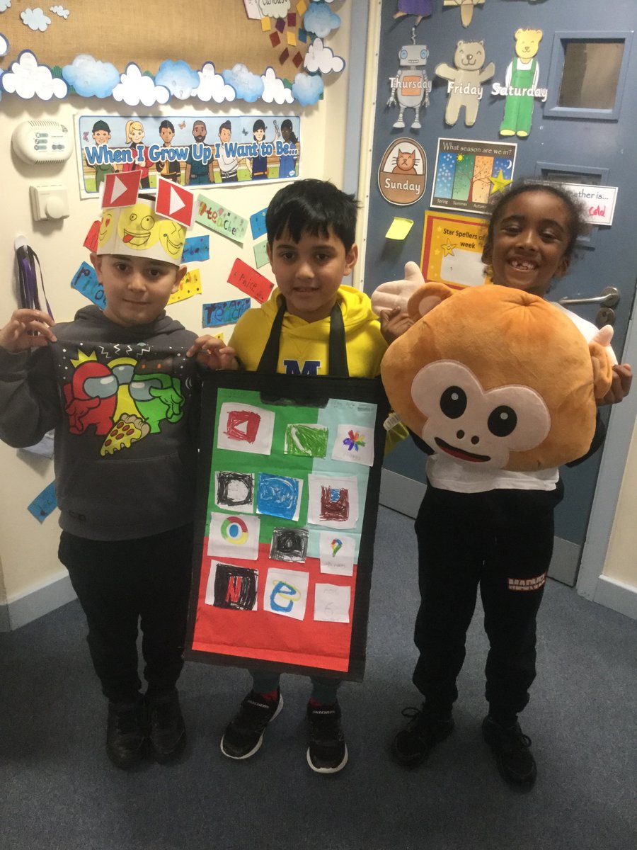 BJ_Year2's tweet photo. Year 2 dressed for Internet Safety day! Here are some cool pictures of Timor who did some DIY on their clothes. @BenJonsonSchool  #SaferInternetDay #benjonsonprimaryschool https://t.co/9bJI21qYPZ