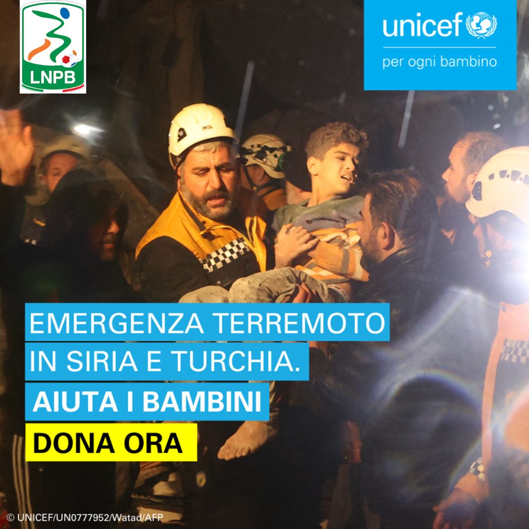 1913parmacalcio's tweet photo. La @Lega_B aderisce alla raccolta fondi di @UNICEF_Italia aperta per l’emergenza terremoto in Siria e Turchia 

Servirà per fornire aiuti di primo soccorso tramite acqua potabile, coperte e alimenti ai bambini e alle famiglie colpite 🙏🏻

Info ➡️ https://t.co/73oXp6nseF https://t.co/wIoWSHQ1KN