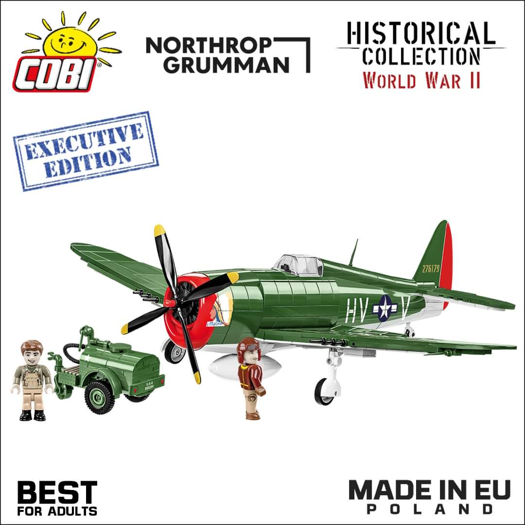 COBI_Bricks's tweet image. 📣💥 P-47 Thunderbolt ™️ &amp;amp; Tank trailer EXECUTIVE EDITION is available now 💁‍♂️⤵️🛒
cobi.eu/product/p-47-t…
▪️Northrop Grumman License
▪️567 Bricks
▪️1:32 scale (plane) &amp;amp; 1:35 (tank trailer)
▪️ 2 x minifig
↔️ 36 cm length
↕️ 40 cm wingspan
▪️Nameplate
⚙️ MADE IN 🇵🇱🇪🇺 
#P47