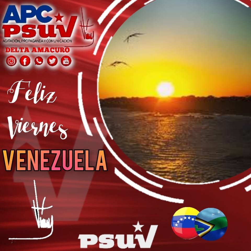 ☀️¡El sol sale para todas y todos! Bendecido día, paz unión y solidaridad, así somos los #Deltanos #Venezolanos es viernes y ¡..El cuerpo lo sabe..! ¡Venceremos! 🇻🇪💪
#SerieDelCaribeGranCaracas2023 
<a href="/NicolasMaduro/">Nicolás Maduro</a> <a href="/dcabellor/">Diosdado Cabello R</a> <a href="/PartidoPSUV/">PSUV</a> <a href="/Galindez_vzla/">Antonio  Galindez</a> <a href="/GobLizeta/">Lizeta Hernández Abchi</a>