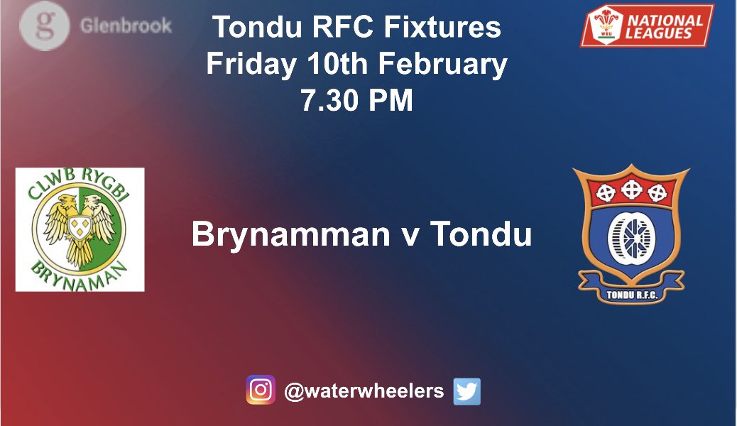 jin88vp's tweet photo. Squad for this evenings trip to @BrynammanRFC. Debut for Osian Yardley, Tyler Richards also will make his debut off the bench #wheelers #ole 🔵🔴 https://t.co/9ziG4vmY88