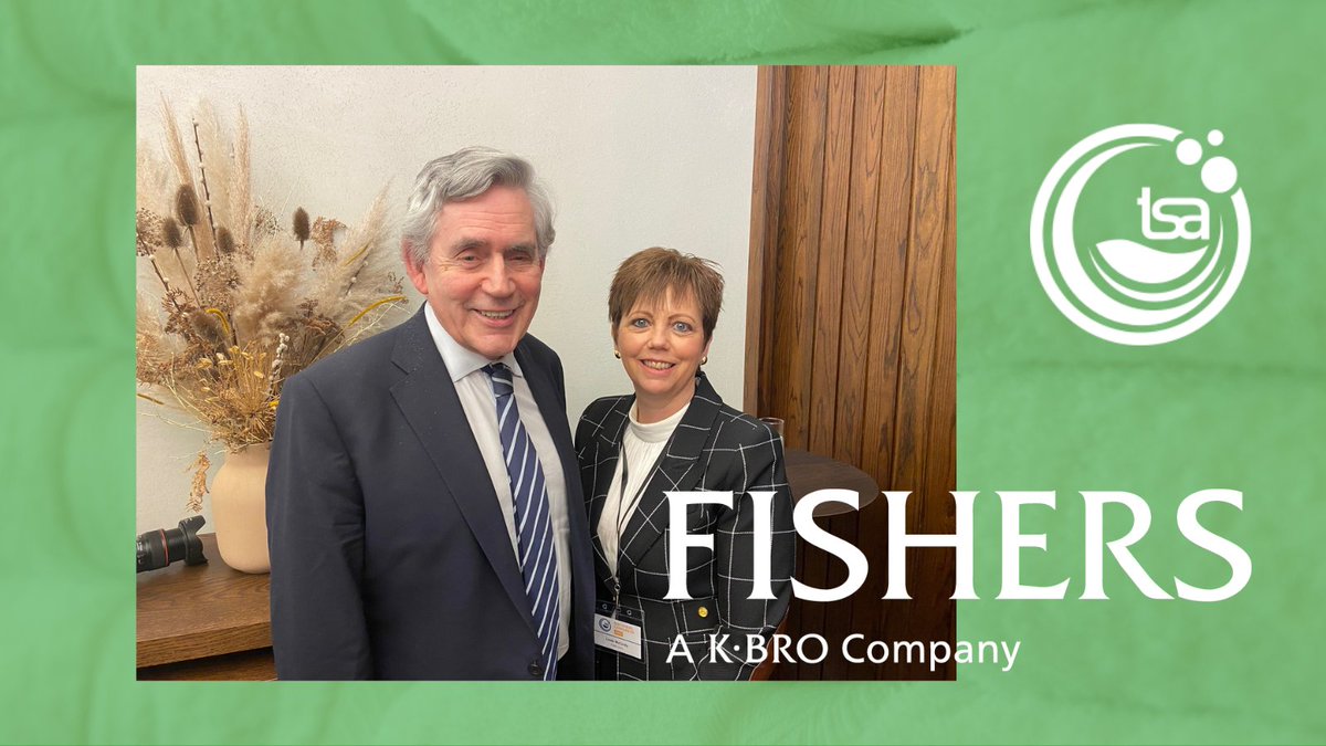 FishersLaundry's tweet photo. Former Prime Minister, Gordon Brown, joined members of the @TextileServices today to tell them about the charity, the National Family Centre. He presented Linda McCurdy, CEO of K-Bro Linen Services, which owns Fishers, with a gift the company’s support for the charity. https://t.co/kE2klw9u6K