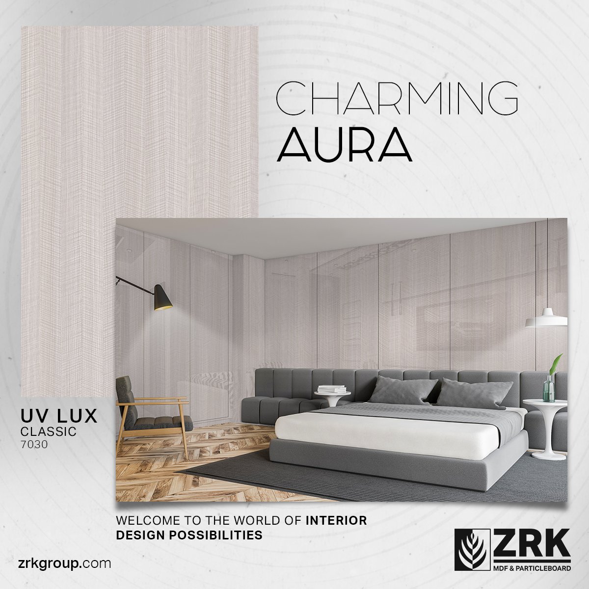 ZRKGroup_pk's tweet photo. ZRK's new UV LUX CLASSIC 7030 tone personifies serenity, exuding a feeling of simplicity.
For more information visit our website: https://t.co/Bo9NPhP1xC
#ZRKGroup
#OnlyE1BoardinPakistan
#E1Board
#MDFBoards
#UVLUXCLASSIC7030
#BestQuality https://t.co/D74ElOrTJb