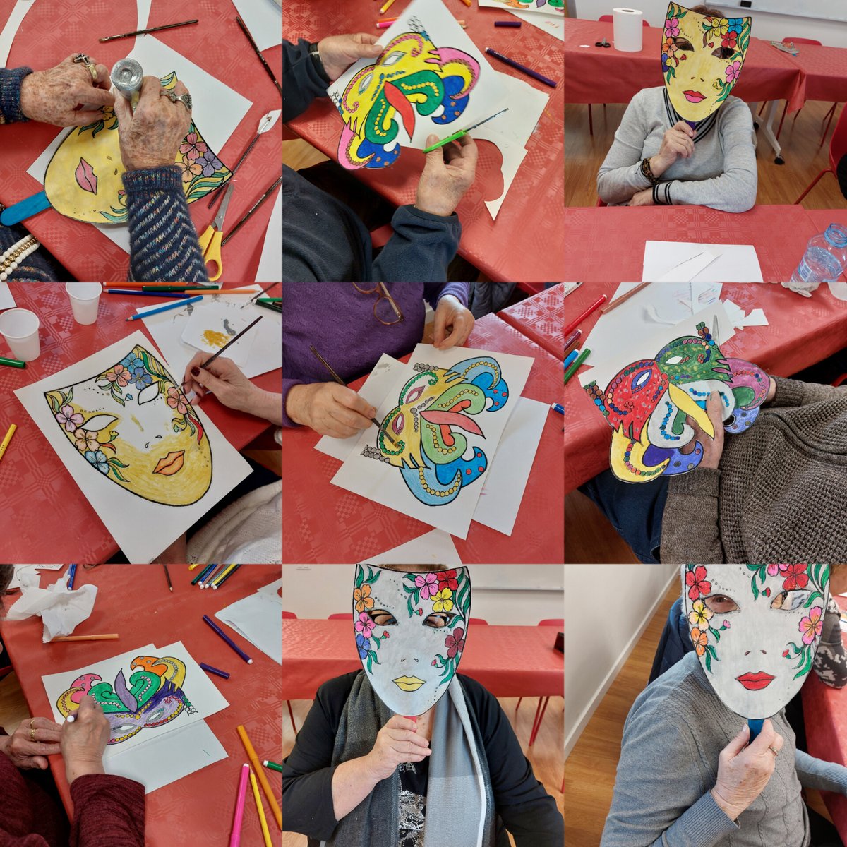 Els membres del projecte enreda't s'han avançat una setmana al carnestoltes tot preparant unes màscares d'allò més simpàtiques al taller de treballs manuals.

 #somCreuRoja #AlCostatDeLesPersones #Seguim #GransPersones #PersonesGrans #JoSócCreuRoja #CreuRojaElPladUrgell