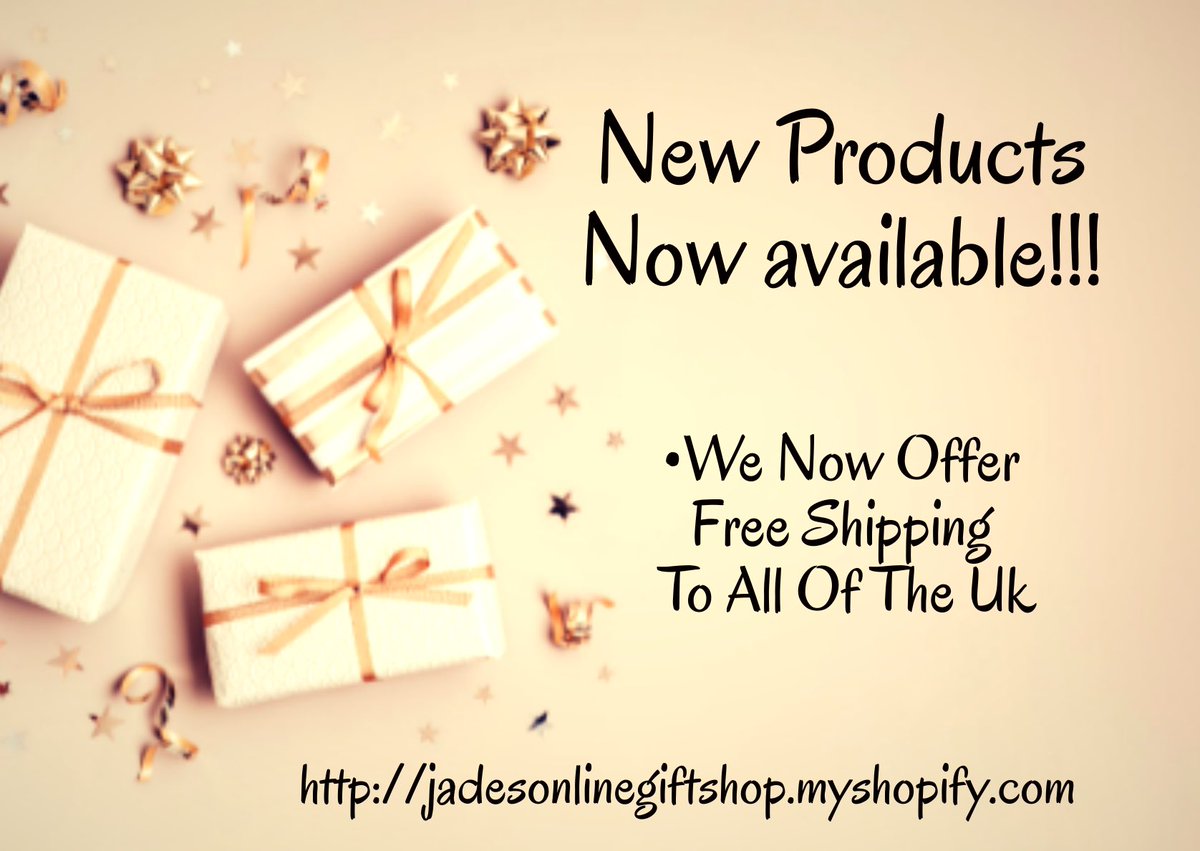 Good Morning I have been working on our website adding New Products, we still have loads more to add so please keep checking back as I shall be continuing to add regularly!

jadesonlinegiftshop.myshopify.com

#jadesonlinegiftshop #giftshopuk #onlineshopping #Freeukshipping #Derbyshire #uk