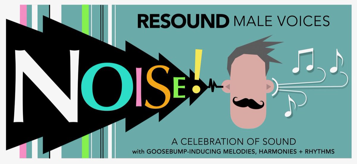 resoundvoices's tweet photo. We’re incredibly excited to reveal the details of our spring show.

It’s called ‘Noise! A Celebration Of Sound’. Think of it as a live 60 minute mix tape of goosebump-inducing melodies, harmonies and rhythms. https://t.co/3LNNCeLSZb
