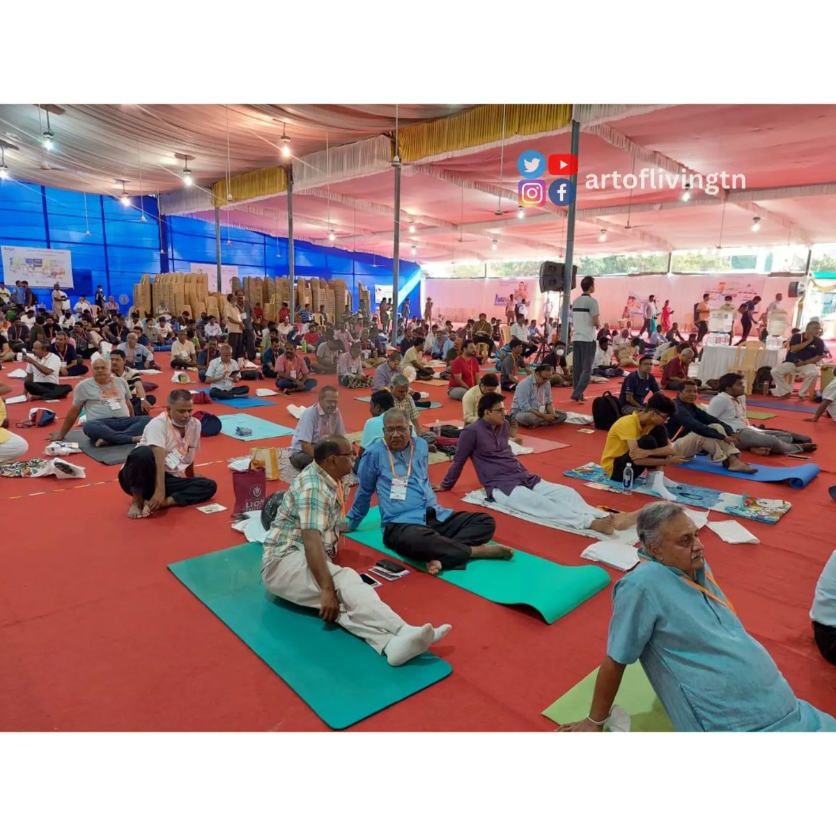 ArtofLivingTN's tweet image. People assembling for #GlobalTamilHP for Day 1 session 

#happinessprogram #TamilNadu #Chennai #Gurudev #SriSri