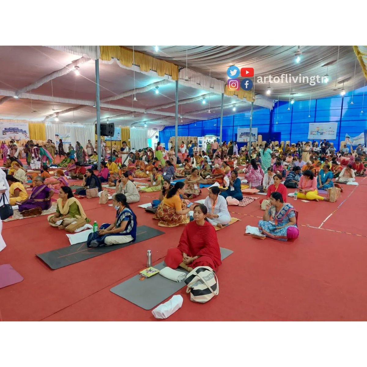 ArtofLivingTN's tweet image. People assembling for #GlobalTamilHP for Day 1 session 

#happinessprogram #TamilNadu #Chennai #Gurudev #SriSri