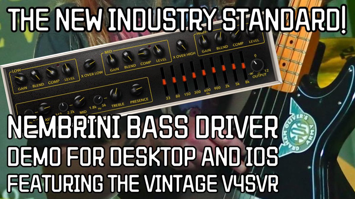 JamieMallender's tweet photo. https://t.co/JpuywQPRe2 The new industry standard plugin/AUV3 for bass guitar. Demo + code giveaway for bass driver + Cubasis 3. @MusicianMobile @BassGuitarWorld @everything_bass #bassampsim #cubasis3 #iosmusic #vst #vsti #auv3 #nembrini @SteinbergMedia Rules pinned under vid. https://t.co/X0xp0uxjMA