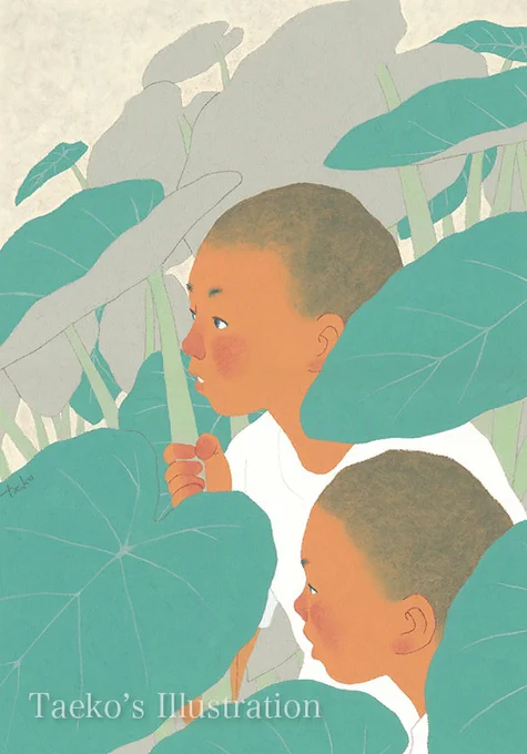 子どもの絵といえば、これがわたしにとって一番の記念の作品です。人生ではじめてコンペで入選した絵です。イラ通コンペでした。 