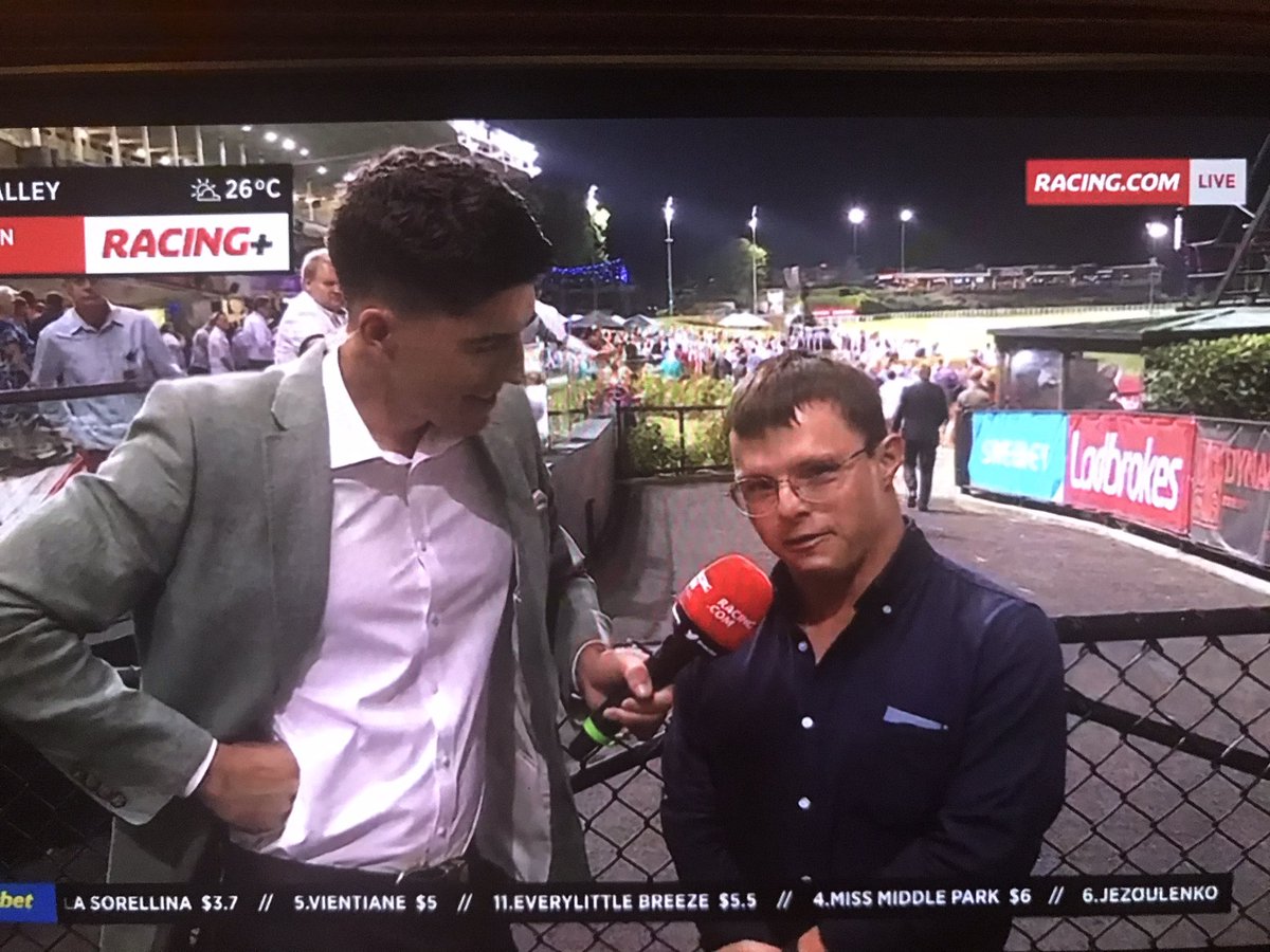 RVCarps's tweet photo. @jtzaf you’re a ⭐️ What a great thrill to see my great mate and former colleague Bradley Doolan @RacingVictoria on @Racing giving his tips in the “Get Out” stakes - Bradley you’re a champion! Next stop “Get On” - Watch out @JaseRicho @HKhutchi et al https://t.co/EmHqjJsL80