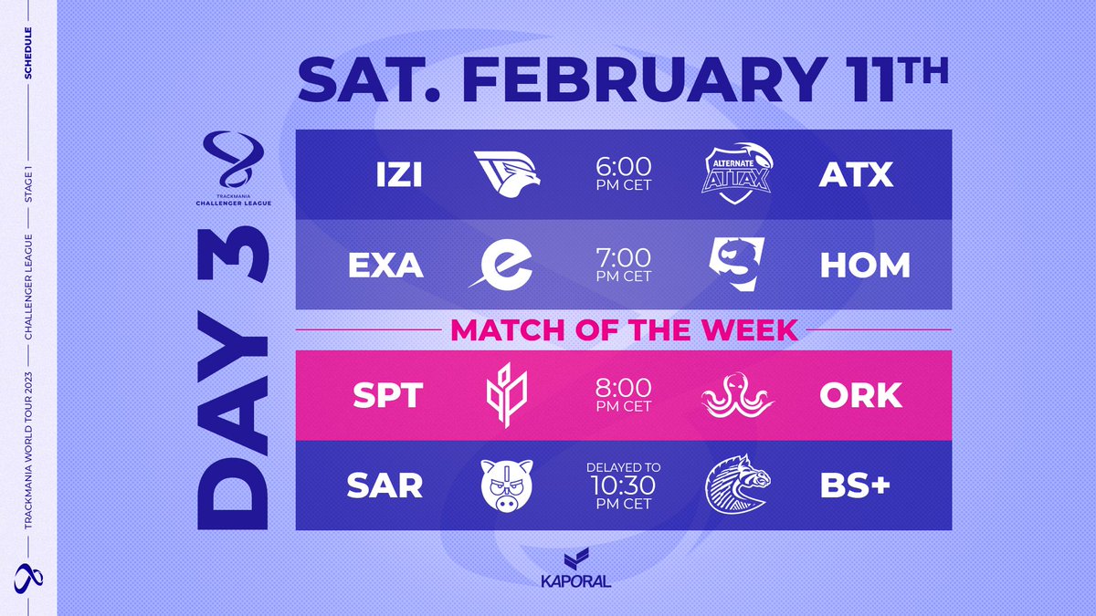 TMesports's tweet photo. Prediction time! 

#IZIWIN or #ATXWIN
#EXAWIN or #HOMWIN
#SPTWIN or #ORKWIN
#SARWIN or #BSWIN https://t.co/FuhmhXIF07