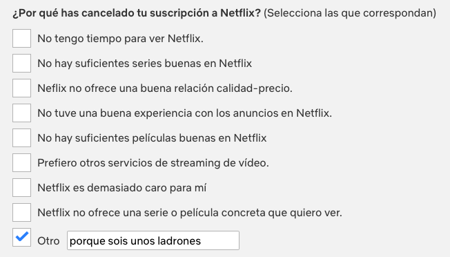 Sony2k's tweet photo. Ahí va la mía, #AdiosNetflix https://t.co/8r5Ll2P6Sz