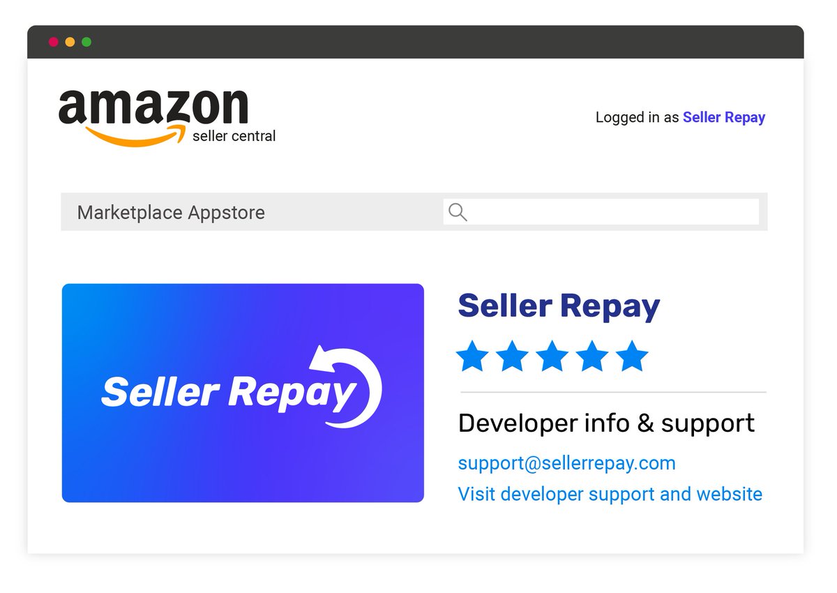 SellerRepay's tweet photo. We're 100% Amazon Compliant &amp; Secure! 👍🏼👷🏼‍
We're featured in Amazon's Marketplace Appstore and fully comply with Amazon's Terms of Service. #FBA #Amazon #amazonfba #amazonprime #sellerrepay #seller https://t.co/EbzYttZDpx