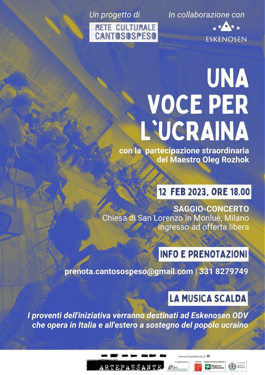 Domenica 12 febbraio un momento di musica e solidarietà. Vi aspettiamo, maggiori informazioni qui

eur03.safelinks.protection.outlook.com/?url=https%3A%…