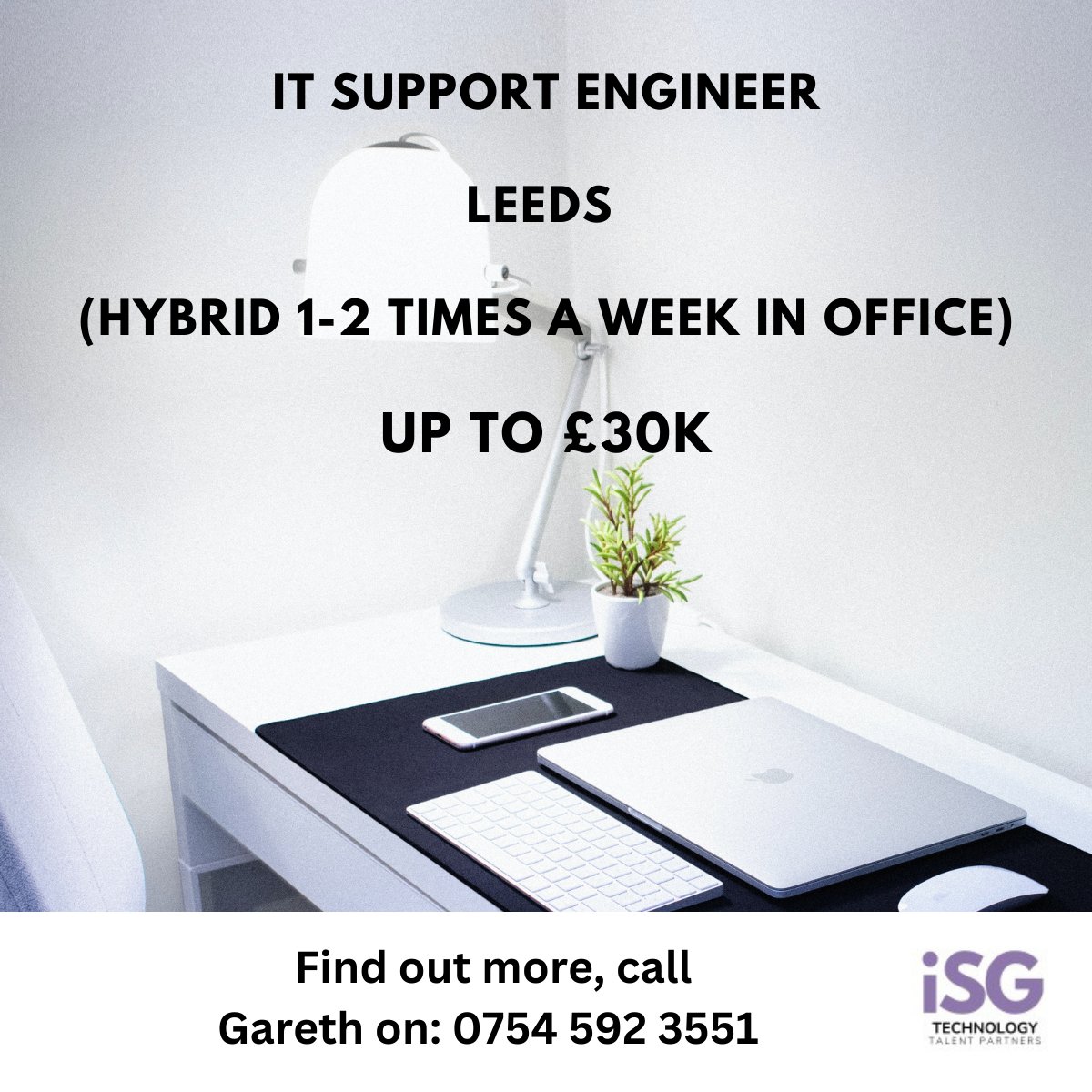 iSource_Group's tweet image. We have a great new IT Support Engineer role in Leeds, with a hybrid working model available and a salary of up to £30k to chat through. 

If you would like more information about this role, call Gareth on 0754 592 3551

#NewRole #TechJob #DigitalJob #YorkshireTech