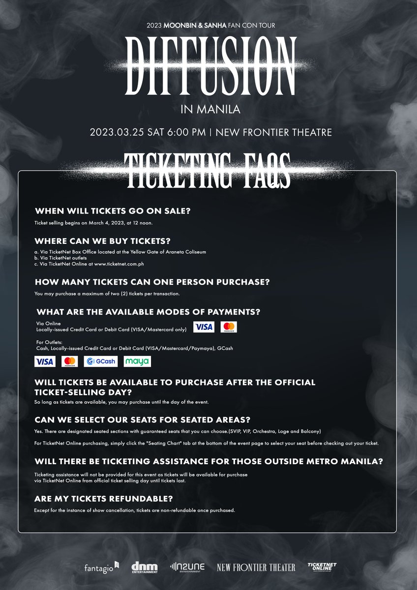 dnmentph's tweet photo. Here's everything you need to know about getting your tickets to #DIFFUSIONinMNL! Check out our thread below⬇️

🔜 Ticket Day 03.04.2023 @ 12PM @TicketNetPH 
📆 03.25.2023 @ 6PM
📍 @NewFrontierPh
✅ Follow our official pages for updates

#문빈_산하 #MOONBIN_SANHA #아스트로 #ASTRO https://t.co/QbhuHs3KNl