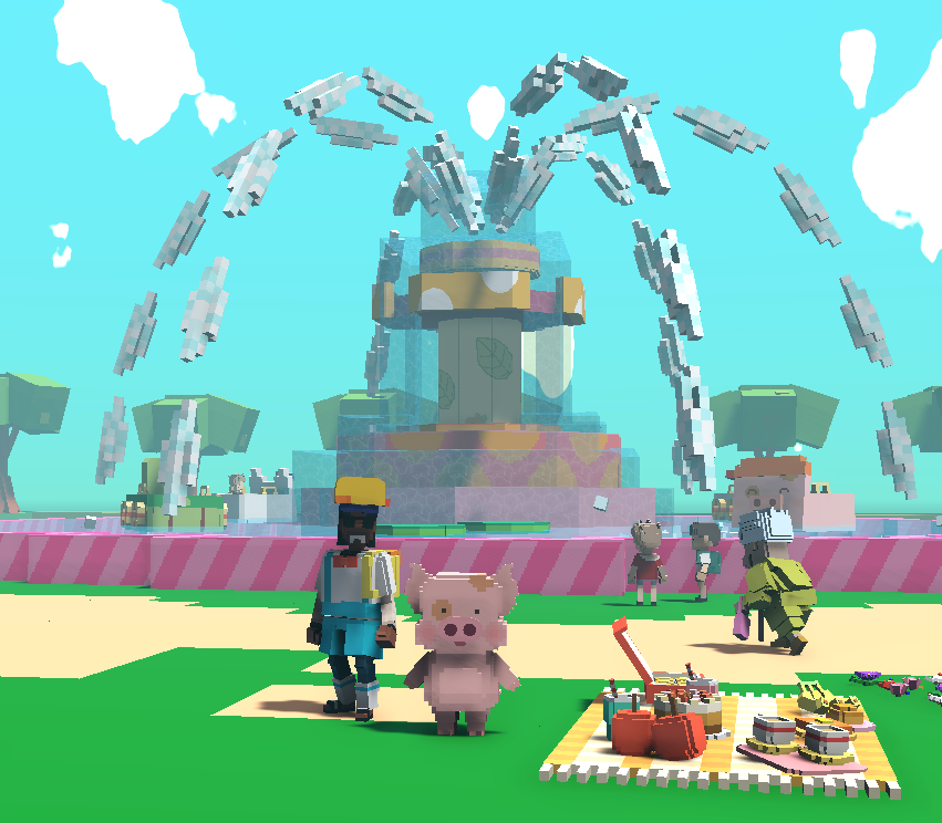 LEELAVADEEv2's tweet photo. @TheSandboxGame I found McDull in McDull LAND! 🐷 #LunarNewYearTSB  Yeah !! https://t.co/GkYpKosbpn