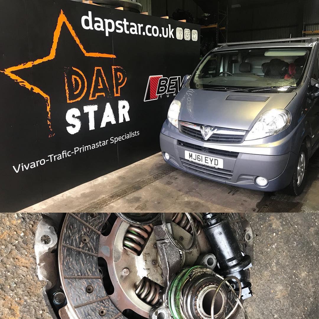 DapstarEngLtd's tweet photo. Vivaro 2.0 M9r ready for collection after clutch failure, New 3 piece Luk Clutch kit with concentric slave cylinder supplied &amp; fitted. We also changed the master cylinder due to evidence of a fluid leak.. #DapstarEngLtd #Dapstar #TVPSpecialist #rendlesham #suffolk #mechaniclife https://t.co/7drO84yqXb