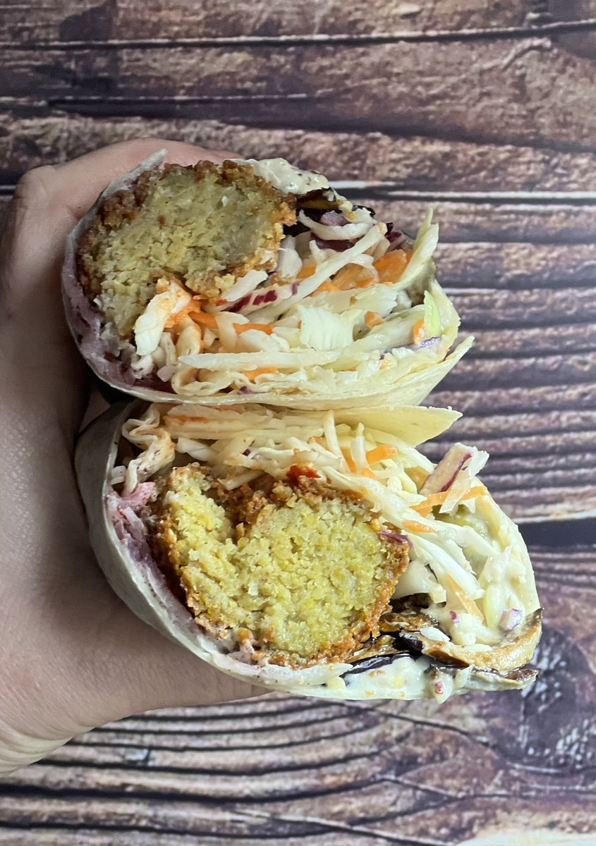 The Mediterranean wrap…with baba ghanoush, fried aubergine, sumac onion and olives.
#norwich