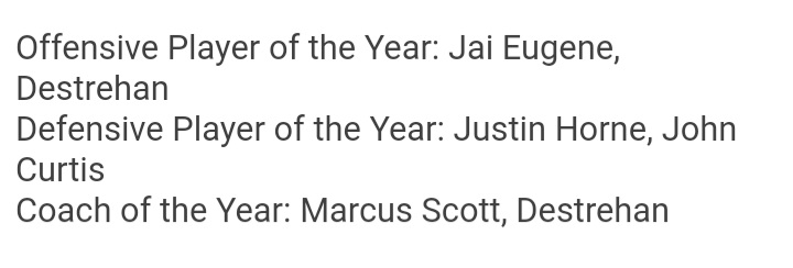 2022 Louisiana Sportsline Class 5A All-State Football Team 

First Team