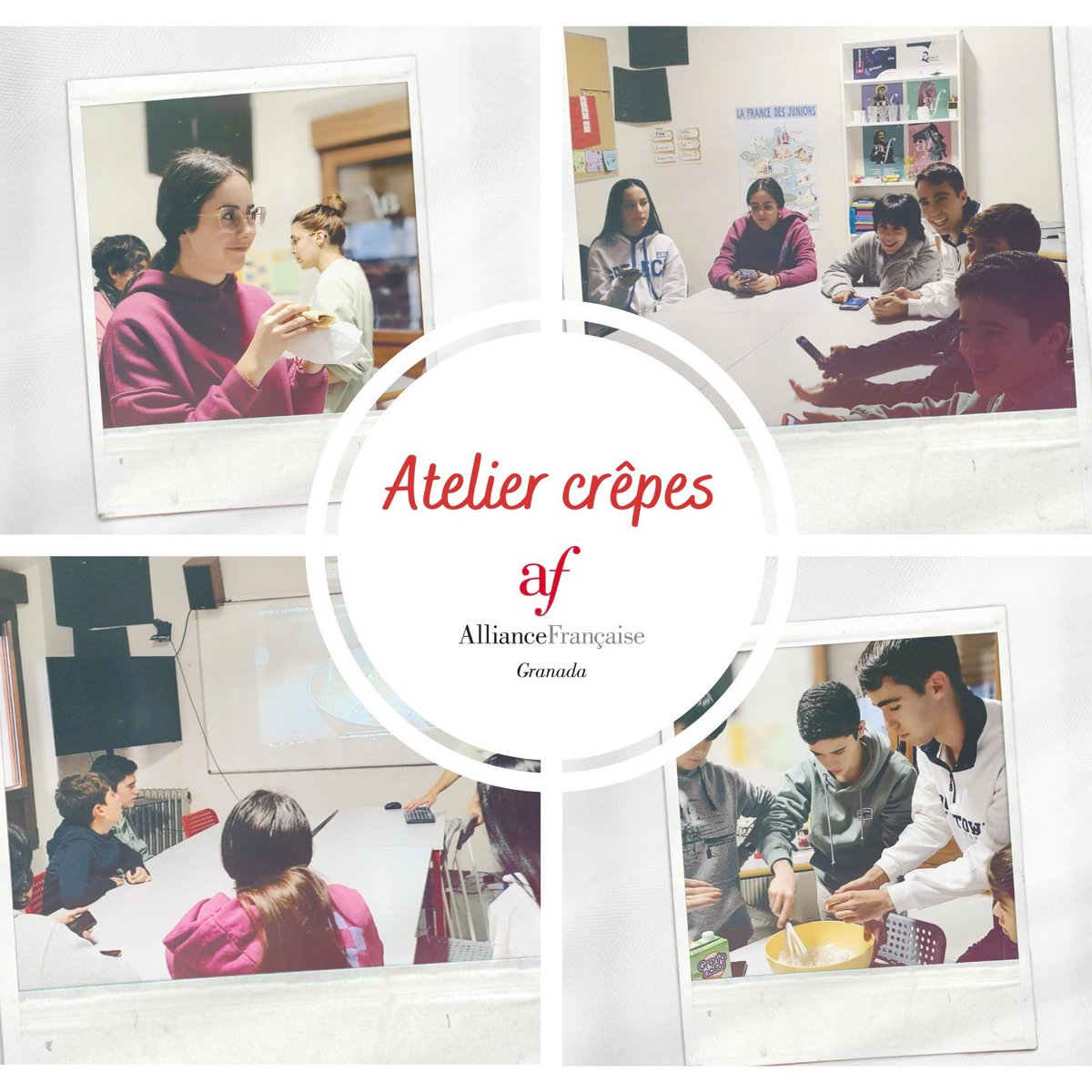 🧑‍🦱👩🏽 Ayer celebramos un fantástico atelier crêpes con adolescentes 😋