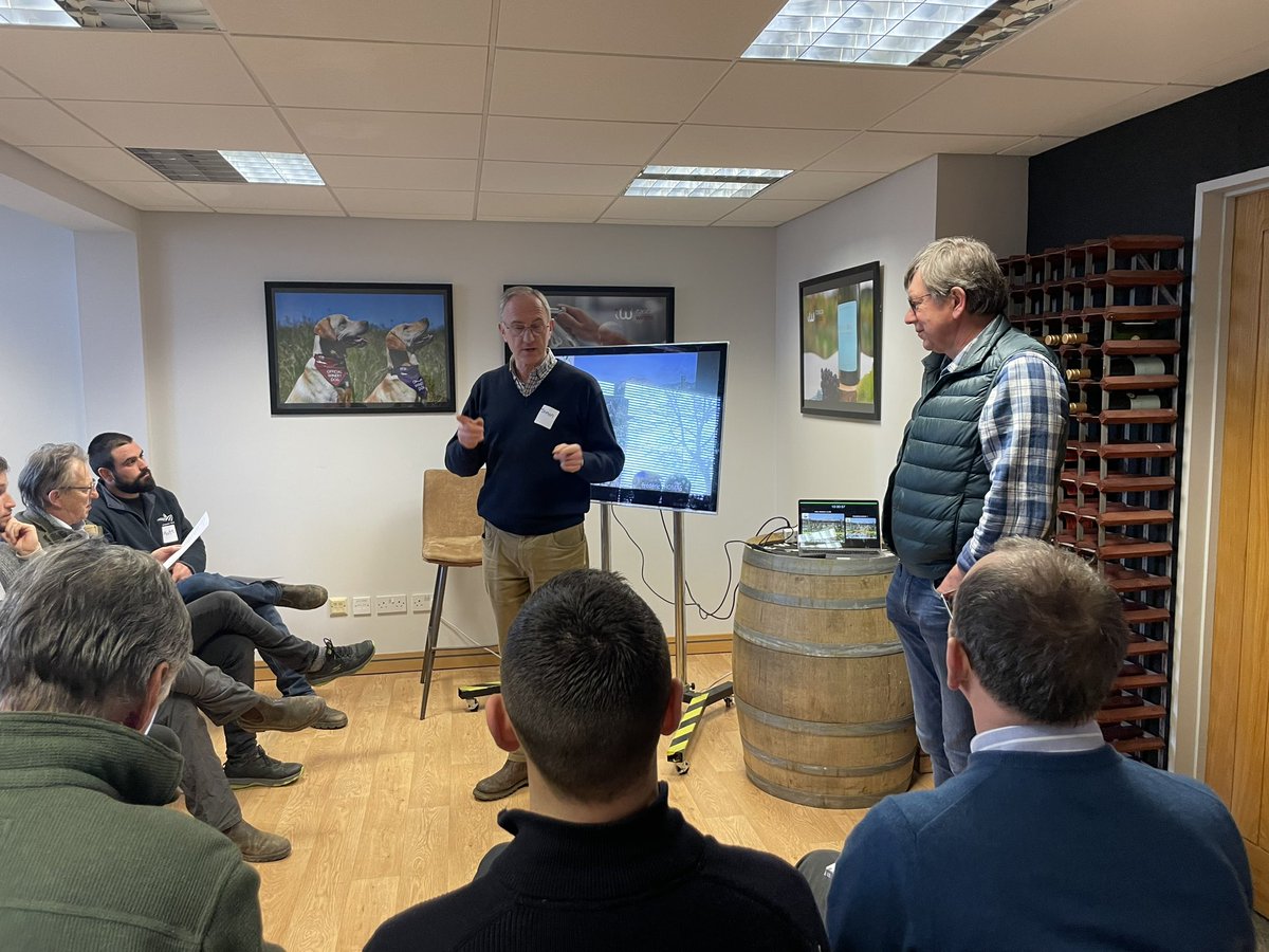 A really fascinating morning at <a href="/Penn_Croft/">Penn Croft Vineyards</a> listening to Frederic Thomas - a French Regenerative Agriculture consultant sharing some genuinely exciting ideas about how to rebuild our soils.
Many of the UK’s most thoughtful viticulturalists are here….