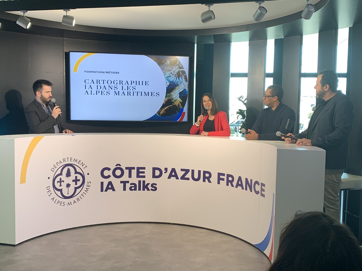 Maison_IA's tweet image. [#WAICF06 #IATALKS 🎙️] by « Côte d’Azur France » Terre d’IA !

🗺️CARTOGRAPHIE IA DANS LES ALPES MARITIMES avec⬇️
✔️JENNIFER LAVIGNE @Maison_IA 
✔️JULIEN PUEL @CCIcotedazur 
✔️MARC MORVANY @CCIcotedazur 

🔴 Live sur notre chaîne YouTube : youtu.be/_eDvvU_D4u4