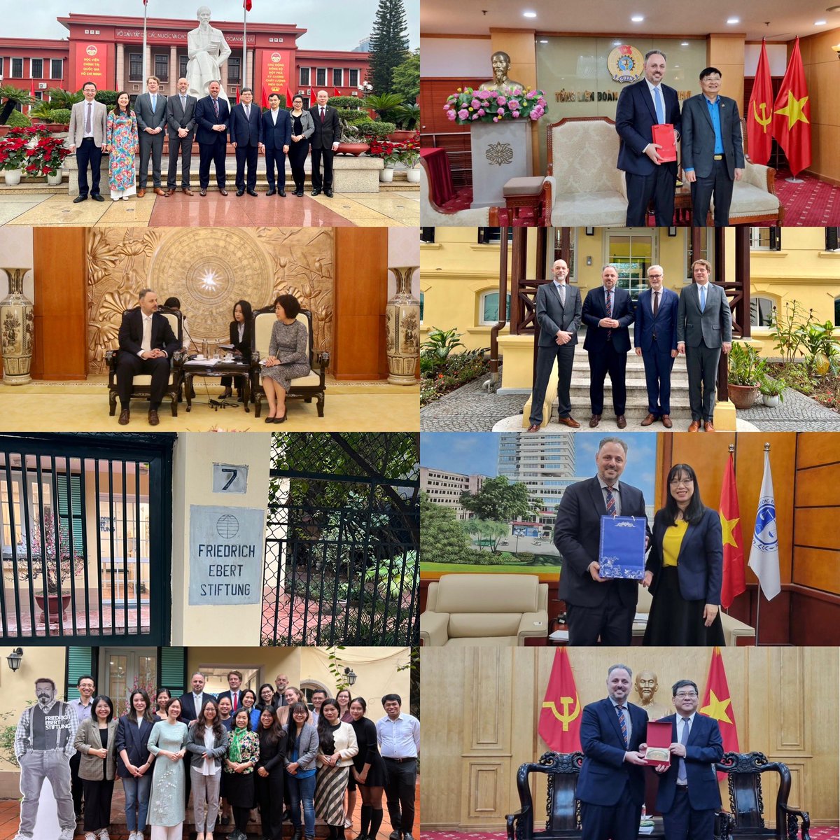 MircoGuenther's tweet photo. About to conclude my official program in #Hanoi. Fruitful meetings with partners in government, civil society and academia. FES was one of the first INGOs to open an office in #Vietnam in 1990 and we look forward to continuing our activities in support of the π»π³π©πͺ partnership. https://t.co/ikiulQQ1nw