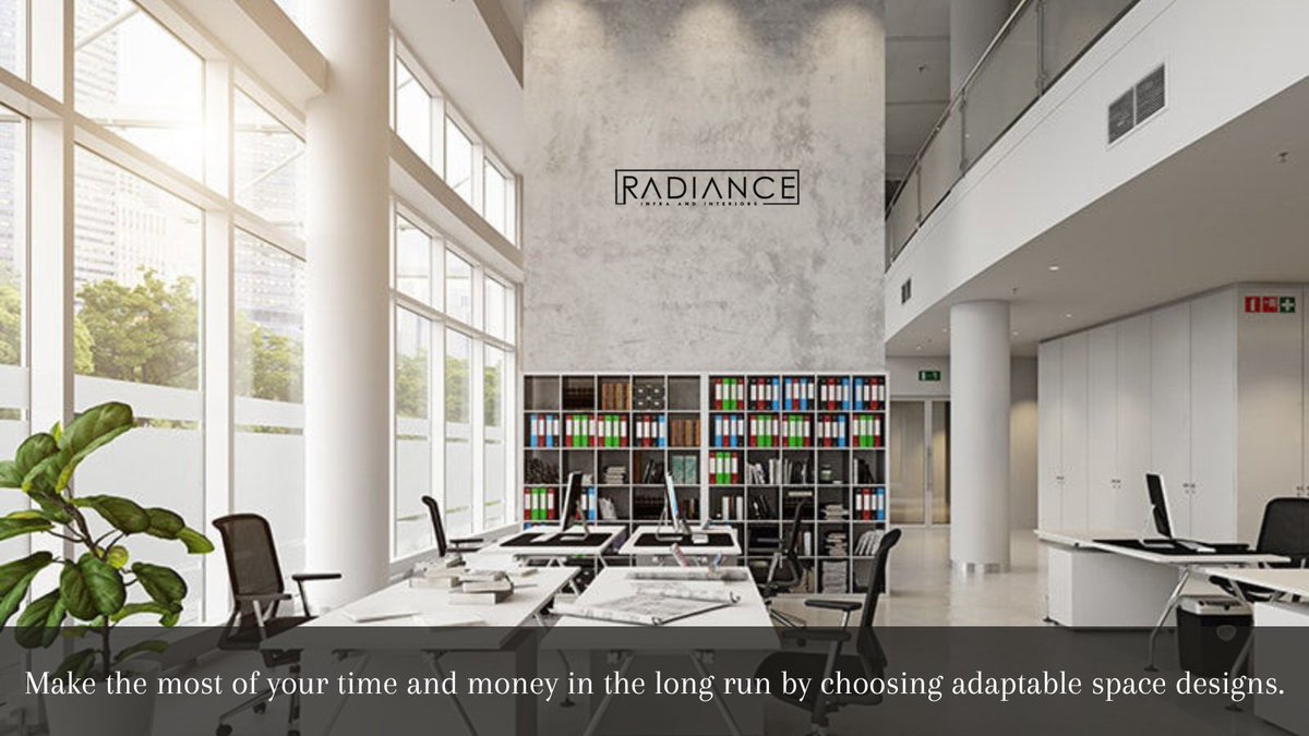 Radiance_Infra's tweet photo. By avoiding frequent #renovations and allowing for adaptability to changing needs, flexible space design reduces costs. Spaces are easily reconfigurable, offering versatility and guaranteeing a modern, useful workplace reduces long-term #costs and downtime during renovations. https://t.co/gTSGGmq1fz